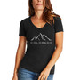 Women's Colorado Ski Towns Word Art V-Neck T-shirt