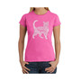 Women's Word Art T-Shirt - Cat