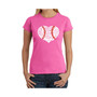 Women's Word Art T-Shirt - Baseball Mom
