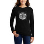 Women's Long Sleeve Word Art Siamese Cat T-shirt