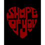 Women's Shape of You Word Art V-Neck T-shirt