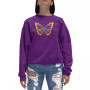 Women's Butterfly Word Art Crewneck Sweatshirt