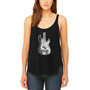 Women's Premium Word Art Flowy Bass Guitar Tank Top