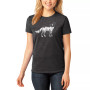 Women's Premium Blend Howling Wolf Word Art T-shirt