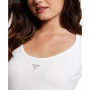 Women's Short-Sleeve Triangle Rhinestone Logo Bodysuit