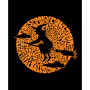 Women's Premium Blend Spooky Witch Word Art T-shirt