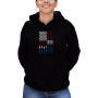 Women's Support Our Troops Word Art Hooded Sweatshirt
