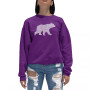 Women's Crewneck Word Art Mama Bear Sweatshirt Top