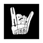 Women's Word Art Hooded Sweatshirt -Heavy Metal