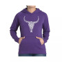 Women's Word Art Hooded Sweatshirt -Texas Skull