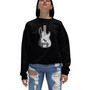 Women's Crewneck Word Art Bass Guitar Sweatshirt Top