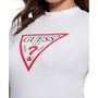 Women's Mock Neck Triangle Logo T-Shirt