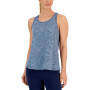 Women's Active Solid Pleated-Back Relaxed Tank Top, Created for Macy's