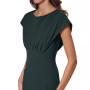 Women's Boat-Neck Scuba Crepe Sheath Dress
