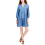 Women's V-Neck Long-Sleeve Tiered Dress
