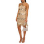 Women's Beaded Sequin Halter-Neck Mini Dress
