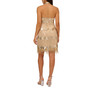 Women's Beaded Sequin Halter-Neck Mini Dress