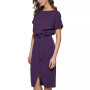 Blouson Wrap Dress