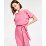 Blouson Wrap Dress