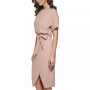 Blouson Wrap Dress