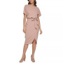Blouson Wrap Dress