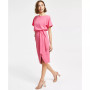 Blouson Wrap Dress
