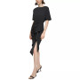 Women's Ruffled Ruched Sheath Dress