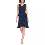Women's Sleeveless Ruffled-Hem Sheath Dress