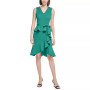 Women's Sleeveless Ruffled-Hem Sheath Dress