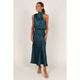 Womens Anabelle Halter Neck Maxi Dress