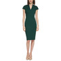 Women's V-Neck Cap Sleeve Sheath Dress
