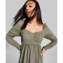 Women's Ruched Fit & Flare Mini Dress