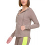 Ruched-Sleeve Zip Hoodie, XS-3X