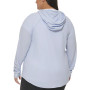Ruched-Sleeve Zip Hoodie, XS-3X