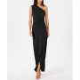Draped One-Shoulder Gown
