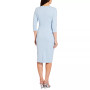 Women's Tie-Front 3/4-Sleeve Crepe Knit Dress