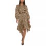 Women's Printed Handkerchief-Hem Dress