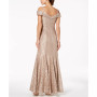 Off-The-Shoulder Lace Gown