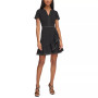 Women's Ruffled Faux-Wrap Dress