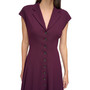 Women's Button-Front Fit & Flare Dress