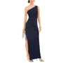 One-Shoulder Jersey Gown