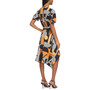 Women's Silky Crepe Scattered Karl Print Midi Shirtdress