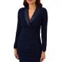 Women's Jersey Tuxedo Sheath Dress