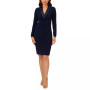 Women's Jersey Tuxedo Sheath Dress