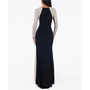 Embellished Colorblocked Gown