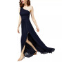 One-Shoulder Chiffon Gown