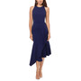 Petite Ruffled Asymmetrical Midi Dress