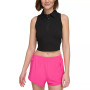 Women's Racerback Polo Crop Top