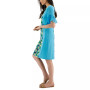 Women's Border-Print Ruffled-Sleeve Dress, Created for Macy's