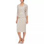2-Pc. Lace Jacket & Midi Dress Set